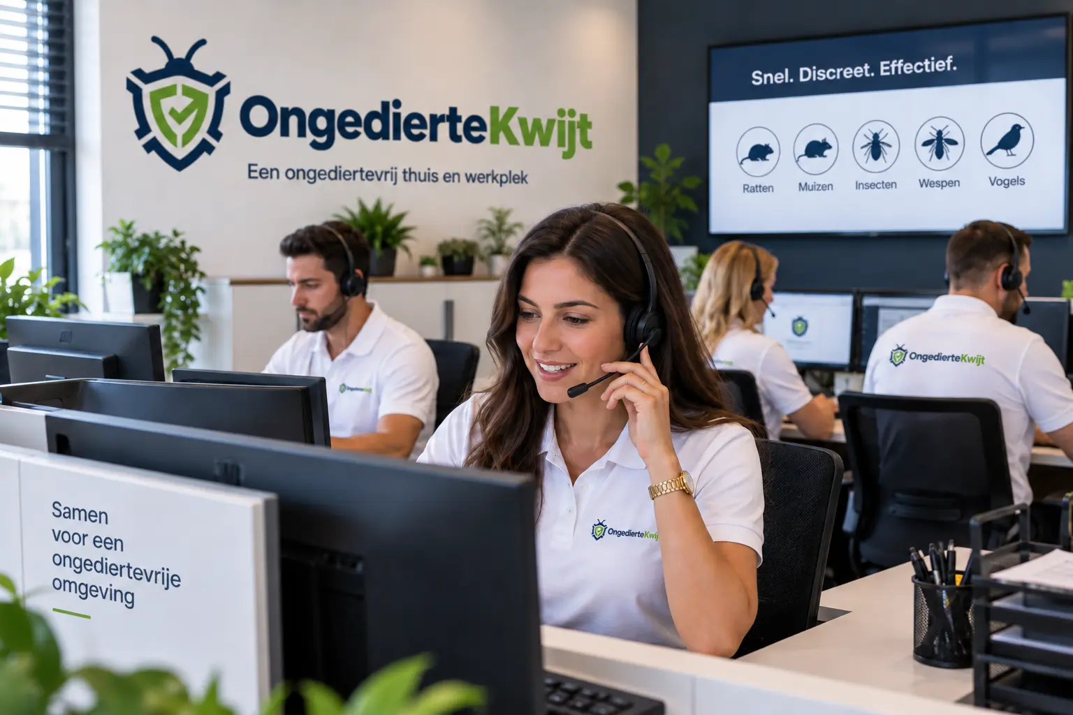 OngedierteKwijt bestrijder bij een klant