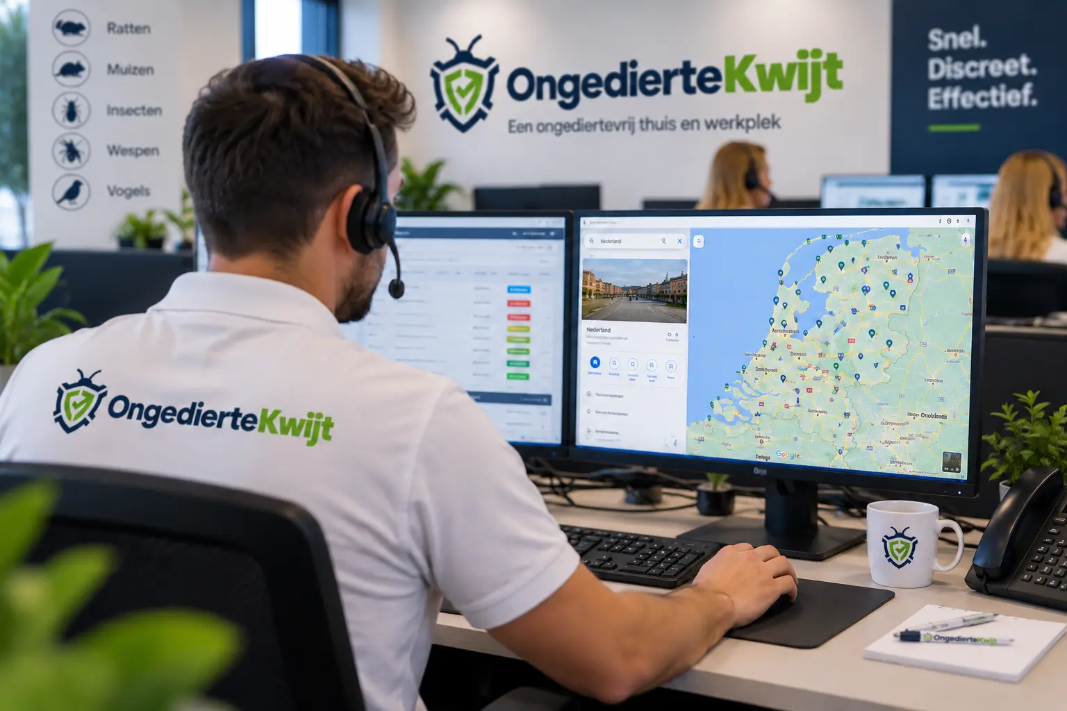 OngedierteKwijt planning beheert meldingen uit heel Nederland
